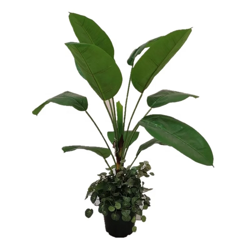 Artificial evergreen plant indoor decoration potted bonsai fake green plants