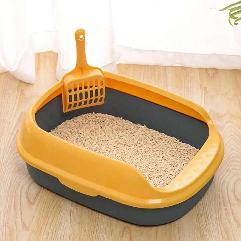 HANDOU wholesale detachable self cleaning cat litter box pet cat litter box with free cat sand shove