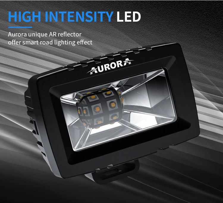 Aurora Screwless LED Light Bar 2 inch LED Work Light for Driving Tractor Offroad Boat Car Truck ATV SUV 4WD 4x4 12V 24V