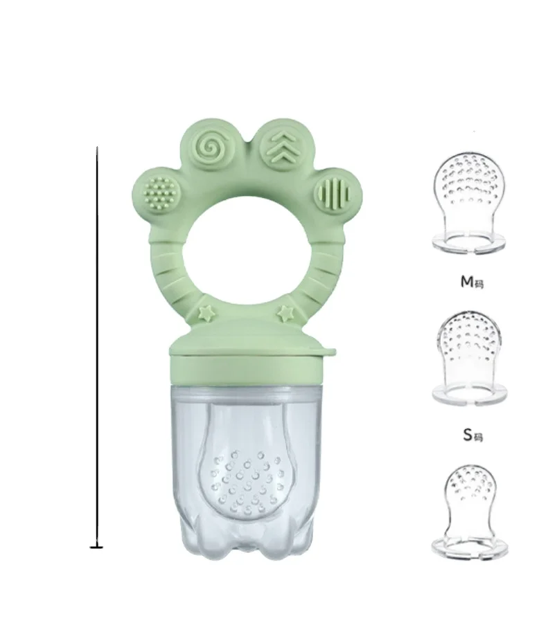 Soft Kids Baby Silicone Fruit Vegetable Fresh Food Feeder Nipple Pacifier Opp Bag Baby Feeding Products Training Baby Eating
