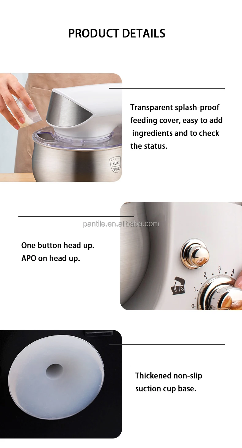 Cocina Kitchen Mixer Blander Robots De Cuisine Cocina Electrica Electrodomestico Cake Ss Bowl Stand Food Mixers