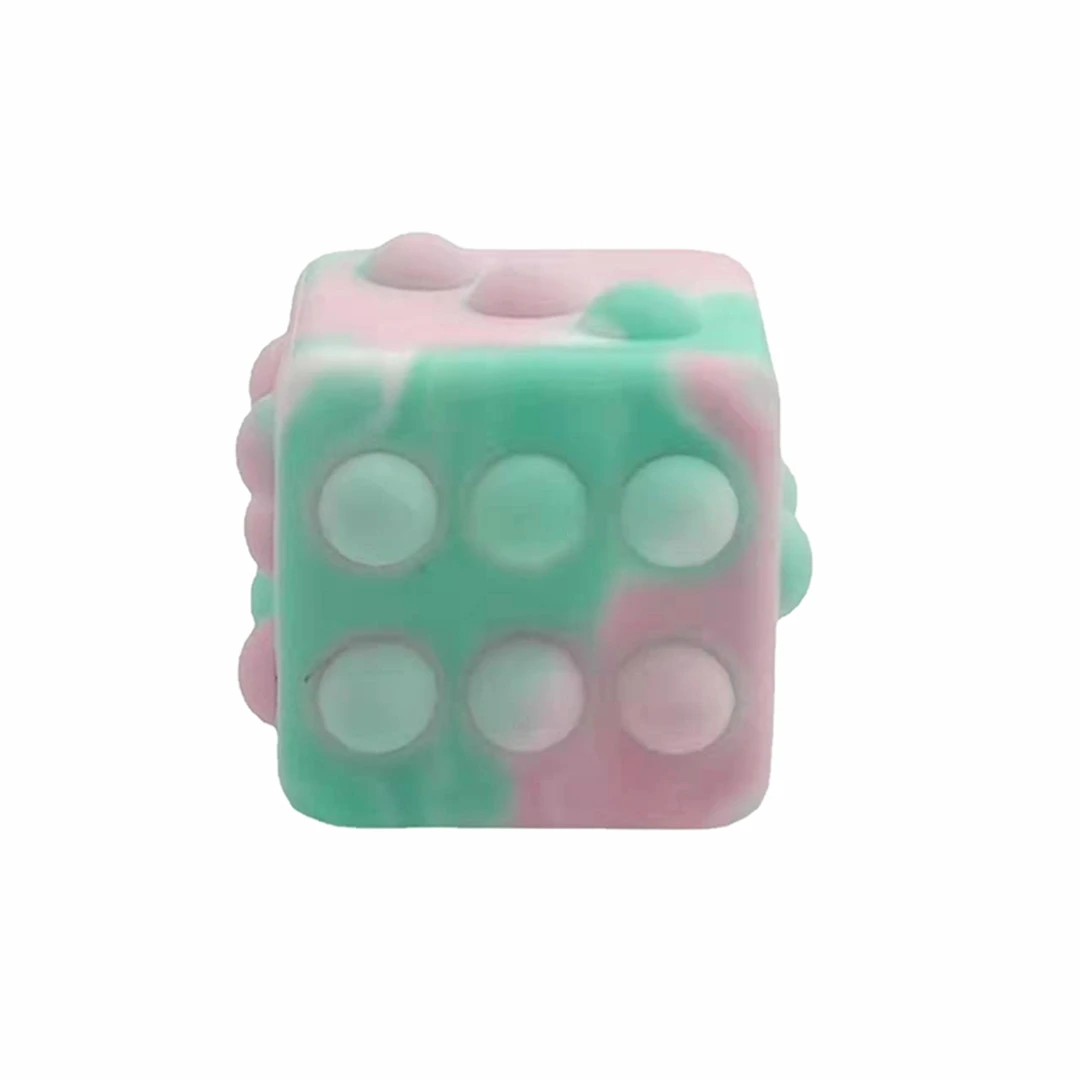Sensory Squishy Toys for Adults Poppit Anxiety Relief Items Push Bubble Ball Big Size Silicone  3D Fidget Cube Dice