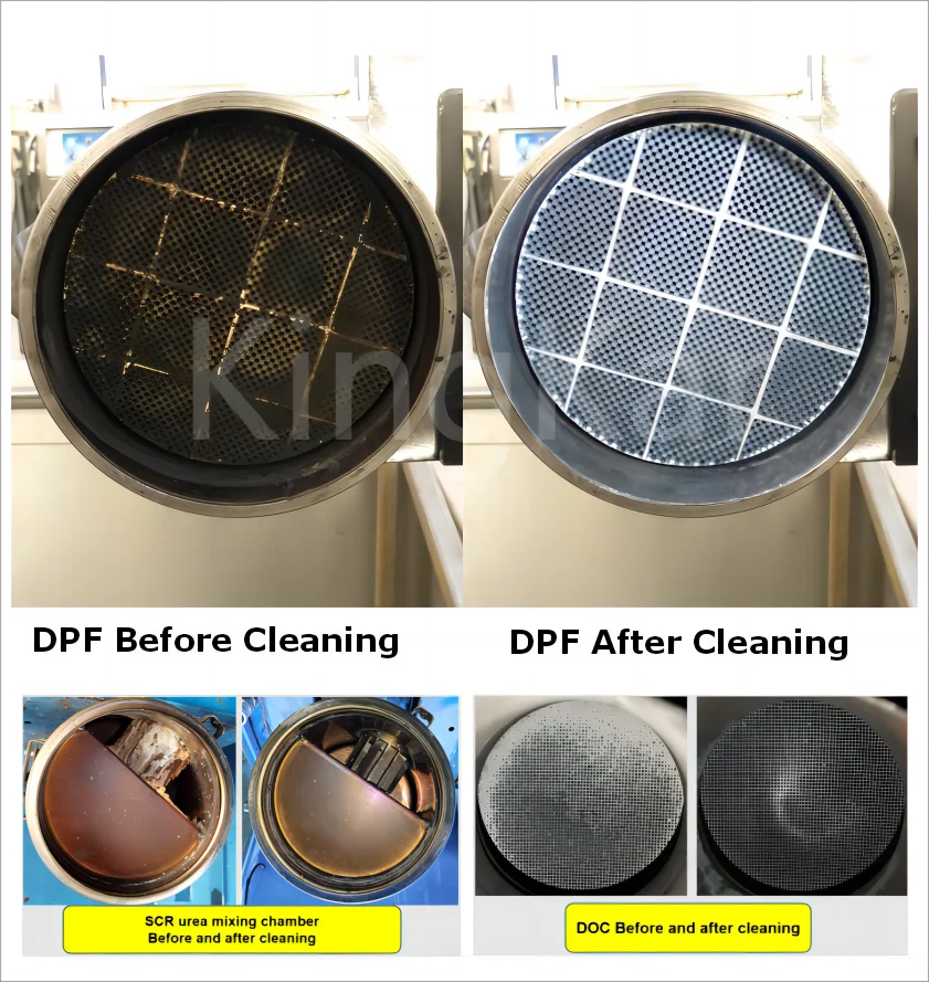 KingKar Mobile Car Service Auto Detailing Equipment Diesel Particulate Filter Remove Delete Clean
