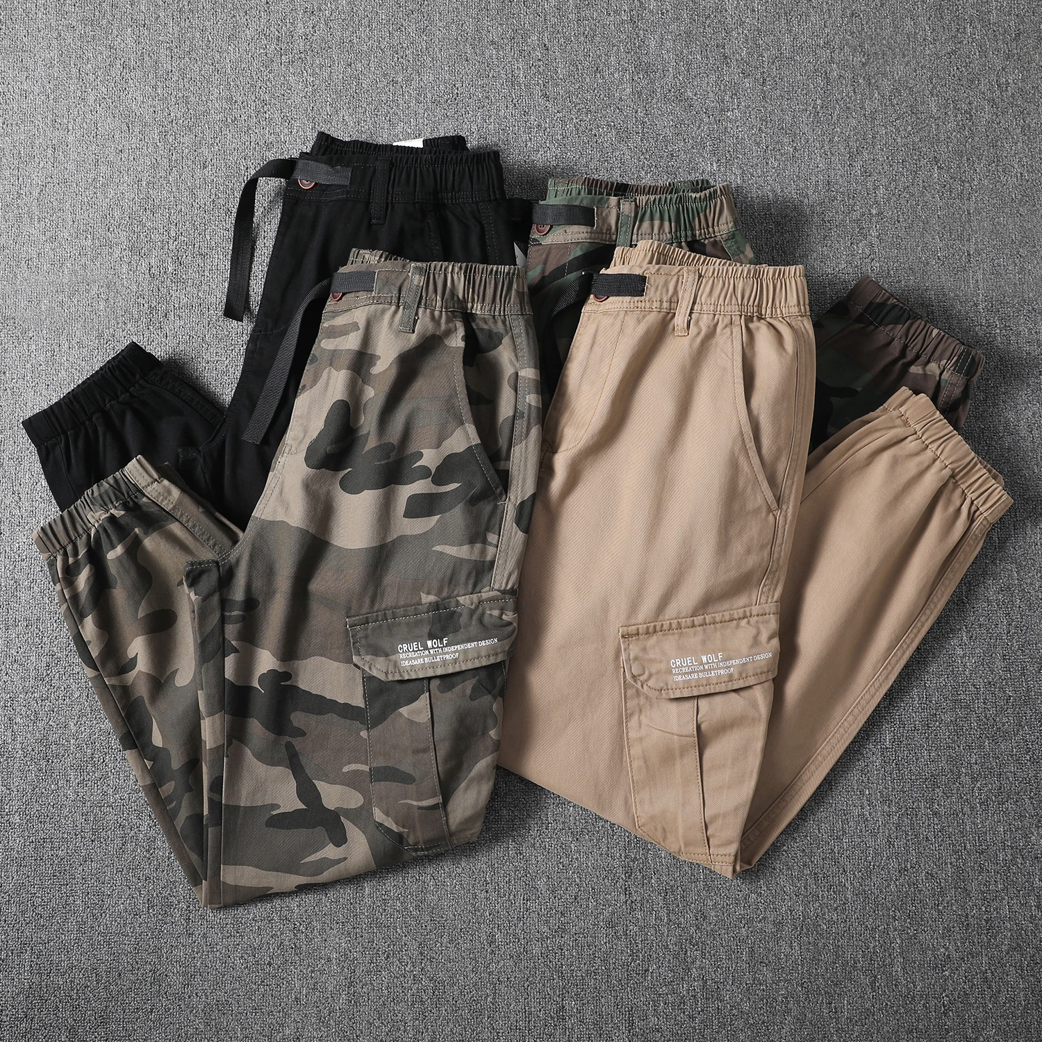 Hot model camouflage clothing loose casual tactical uniform Camouflage clothing pants for men