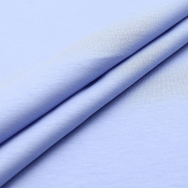 Single Double Jersey Knitted Mercerized 100%Cotton T-Shirt Fabric For