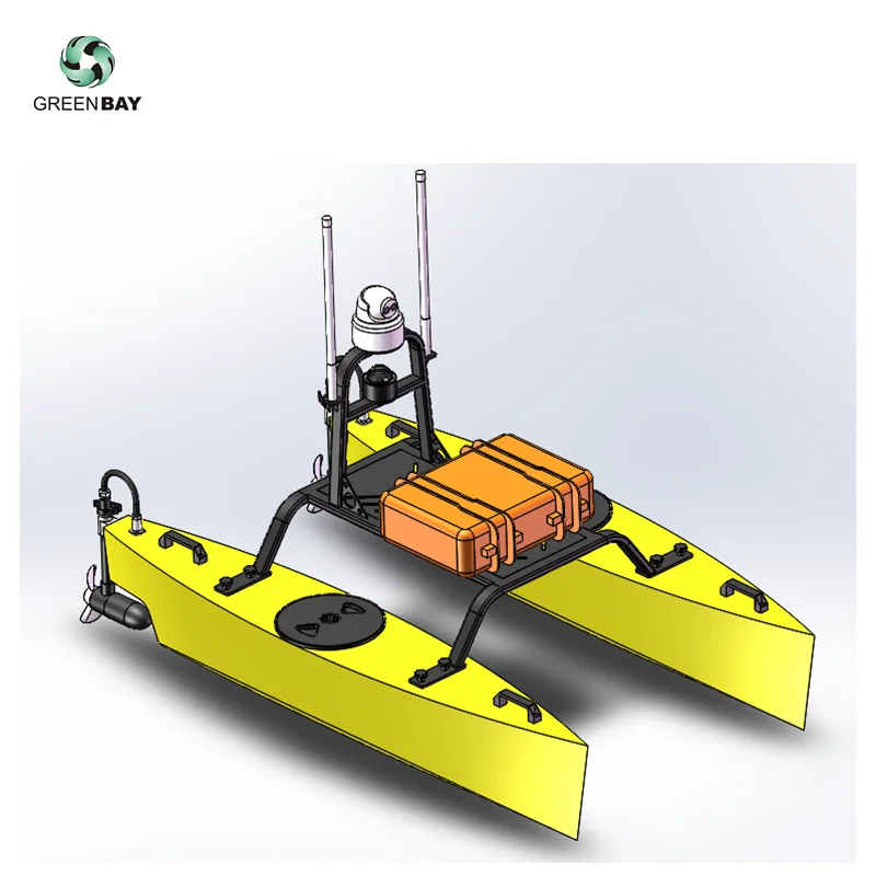 unmanned ship double-handed aluminum alloy surface hydrographic survey boat