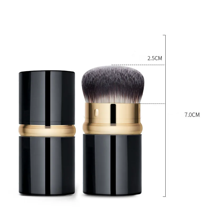 Портативная щетка с крышкой для крема для основы или пудры-выдвижная щетка Kabuki BLD