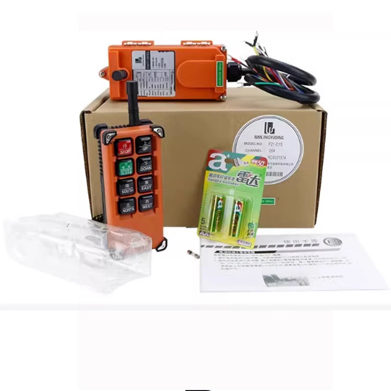 F21-E1B Reliable 8 Keys Single Speed Universal Explosion Proof Wire Rope Electric Hoist Bridge Crane Wireless Remote Control