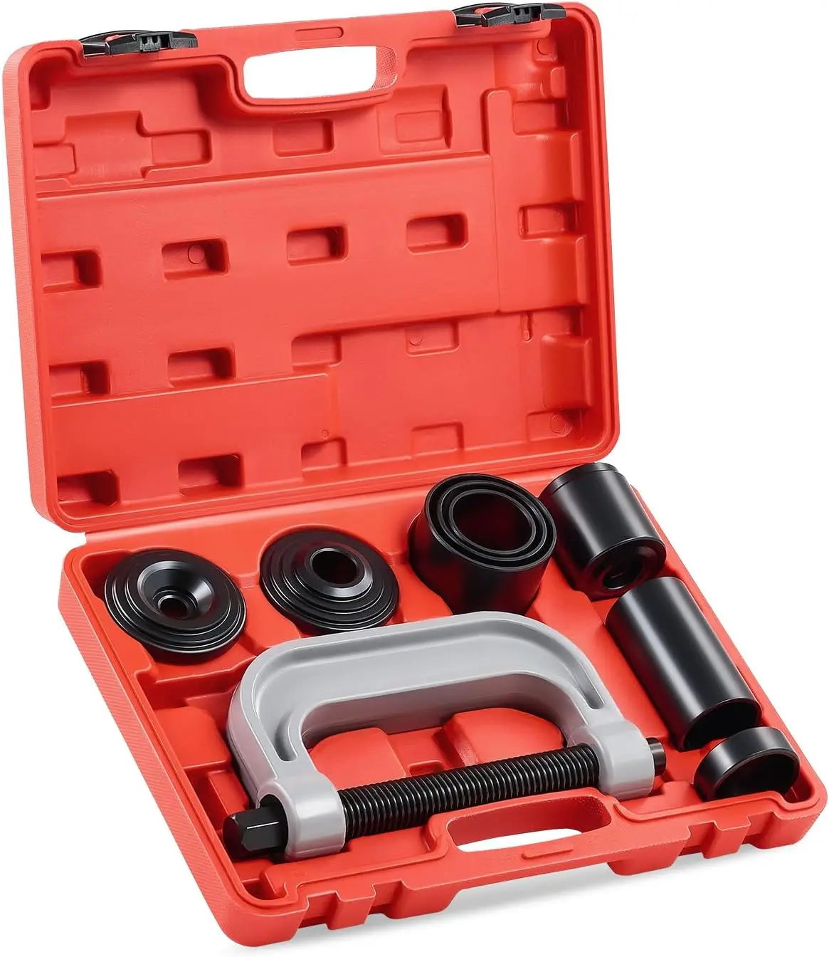10 Pcs Heavy Duty Master Automotive and Truck Inner Extractor Press and U Joint Tool Installer Kit Ball Joint Remover