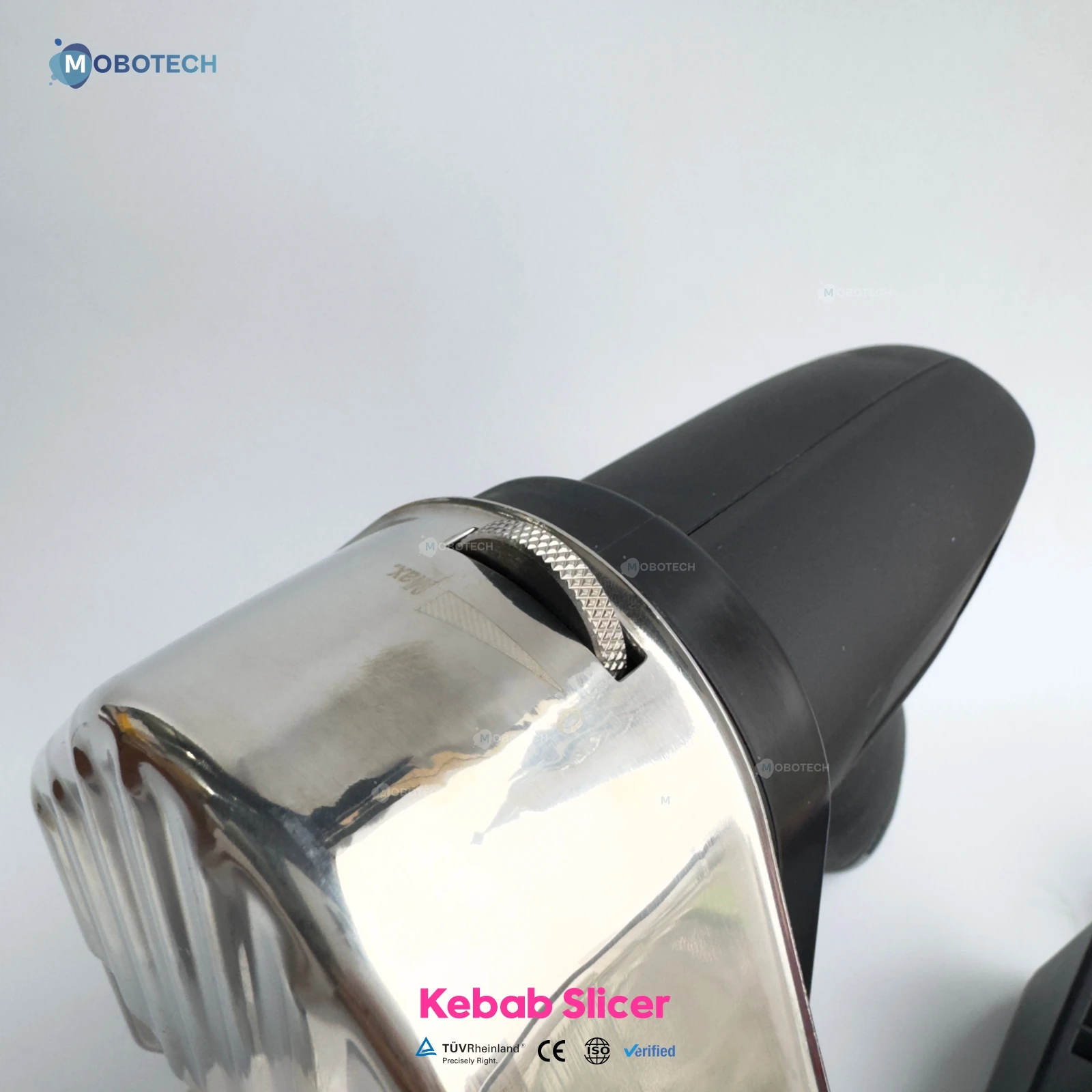 Stainless Steel Professional Turkish Kebab Slicer Wireless Commercial Shawarma Cutter with Adjustable Thickness KS100E