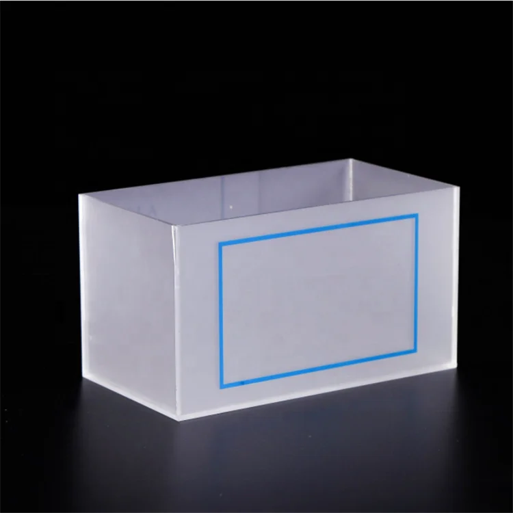 Оптовая продажа прямоугольник откидной крышкой Дисплей Чехол frost акриловые косметический дисплей коробка