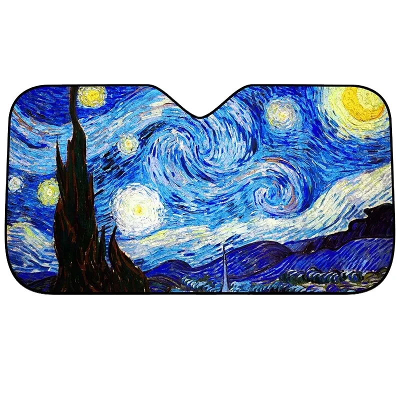 OEM printing pattern Premium LOGO Front windshield Aluminum shade PE foam foldable car sunshade