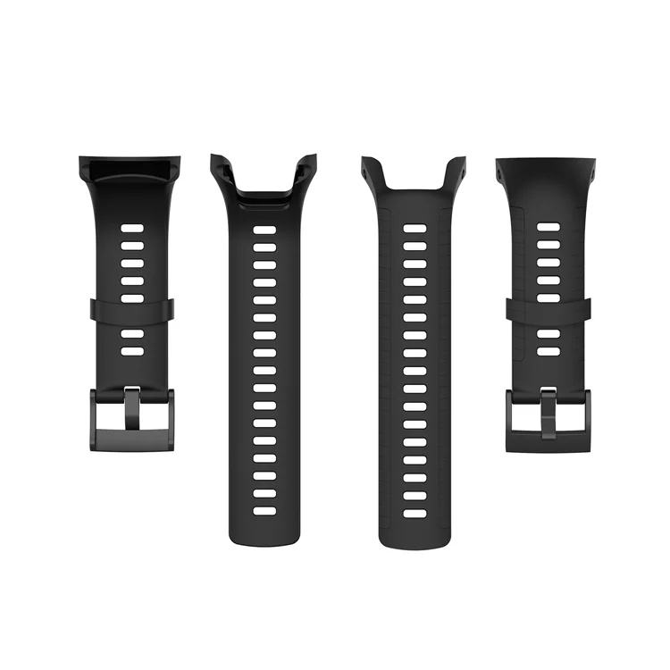 official silicone rubber sport watch strap band replacement for suunto watch 5