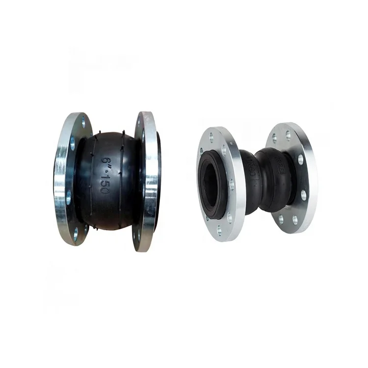 Высококачественный PN10/PN16 односферический углеродистый стальной оцинкованный фланцевый резиновый компенсатор