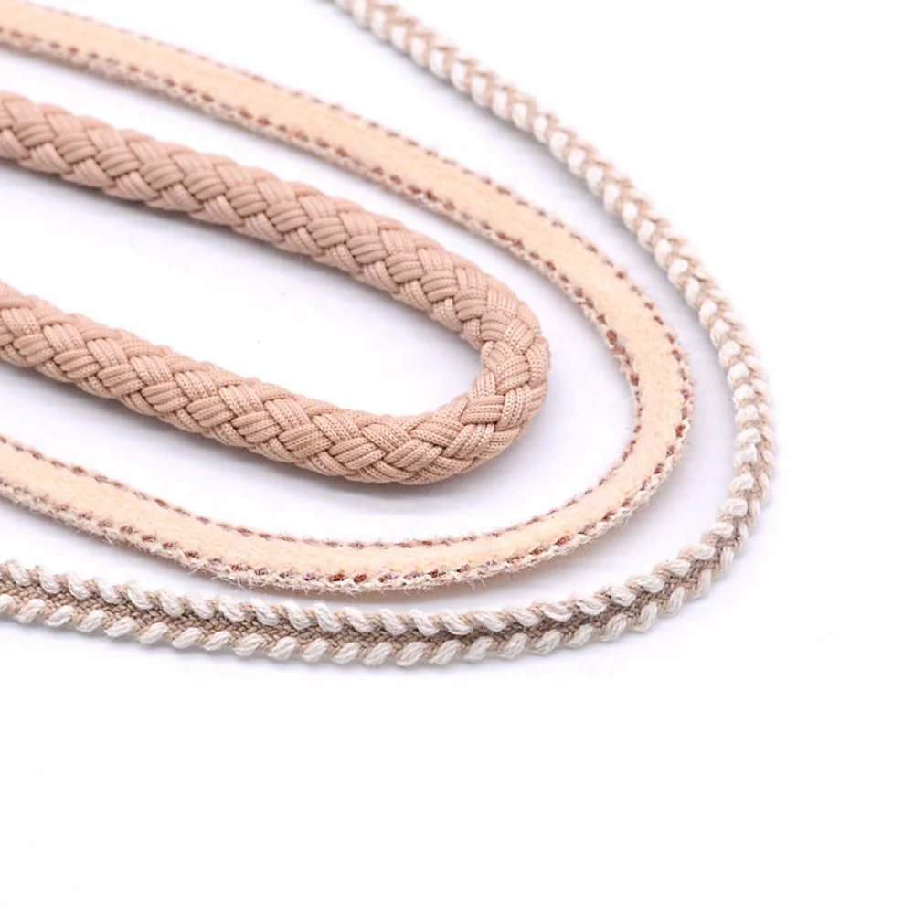 Popular Sustainable Coated Shoes Flat Twisted Round Cords