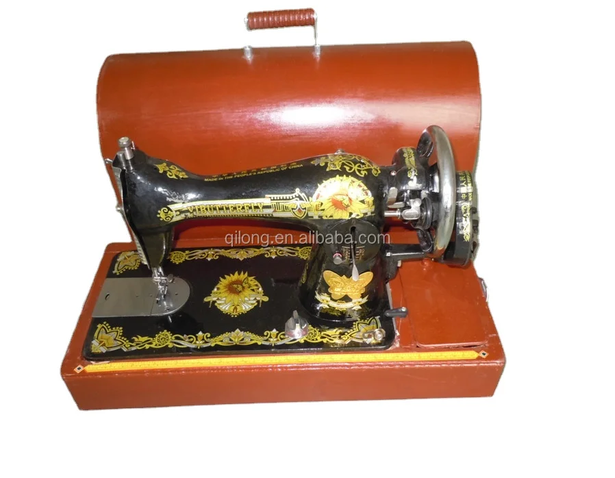 2022  household style JA2-2 domestic sewing machine with handle and wooden case
