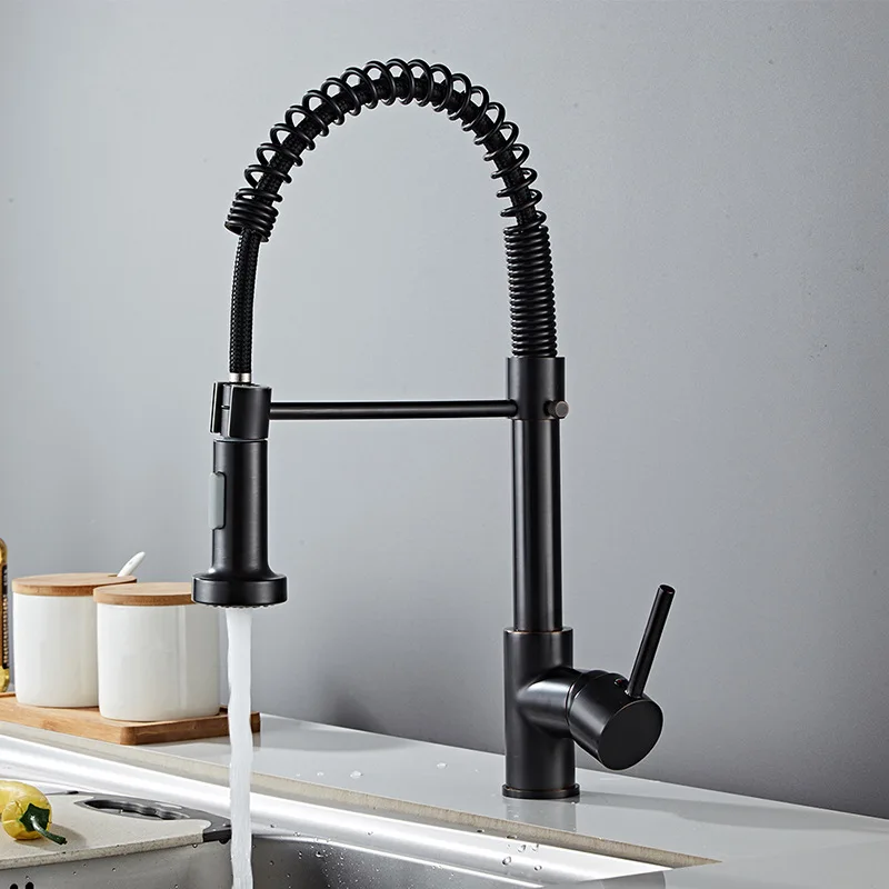 oem cheap gourmet faucet black brushed golden kitchen faucet still 304 stainless steel brass zinc alloy kitchen faucet