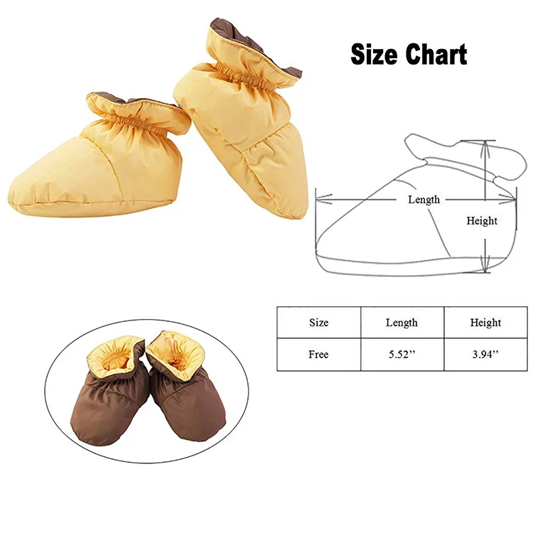 
Wholesale Cozy Down Winter Warm Indoor Slippers Crib Baby Girls Shoes Ankle Snow Boots Feet Warmer 4-12 Months 