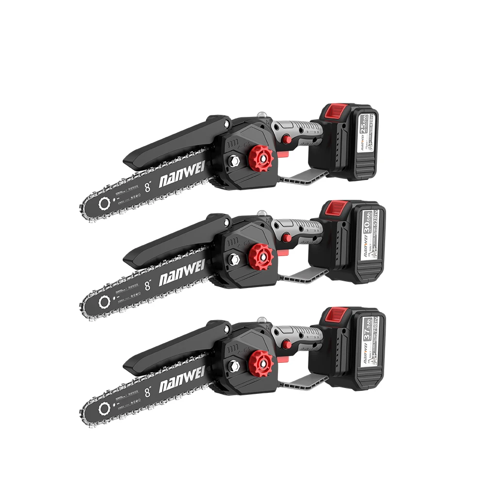 8/6 Inch Chain Saw Portable Electric Pruning Saw Rechargeable Small Woodworking Mini Electric Saw Garden Log