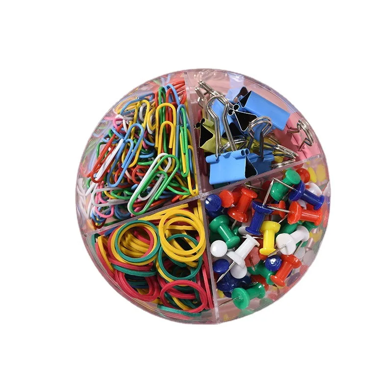 Office Wholesales Colored Paper Clips Thumb Tacks Push Safety Pin