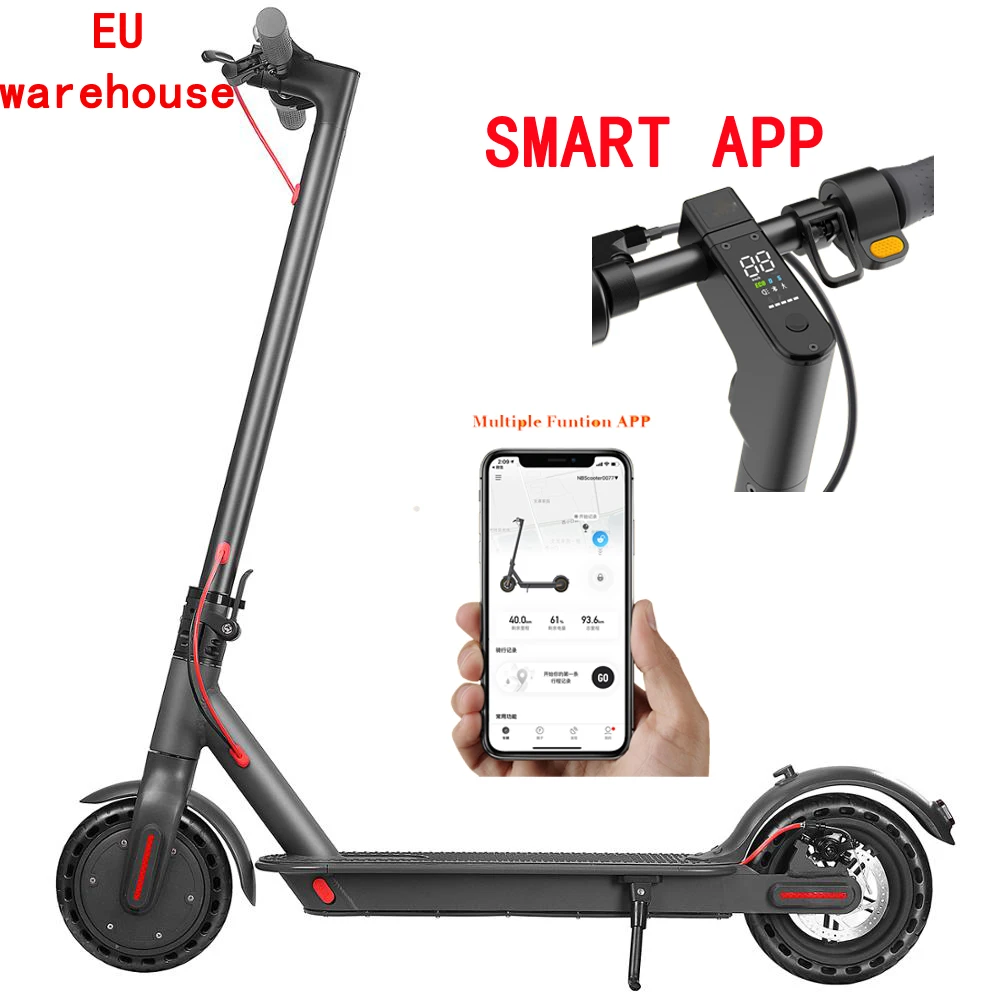 Iwheels APP M365 pro Foldable Waterproof 7.8AH 33Km 350W 2 Wheel Adult Electric Scooter for Europe USA Warehouse Drop Shipping