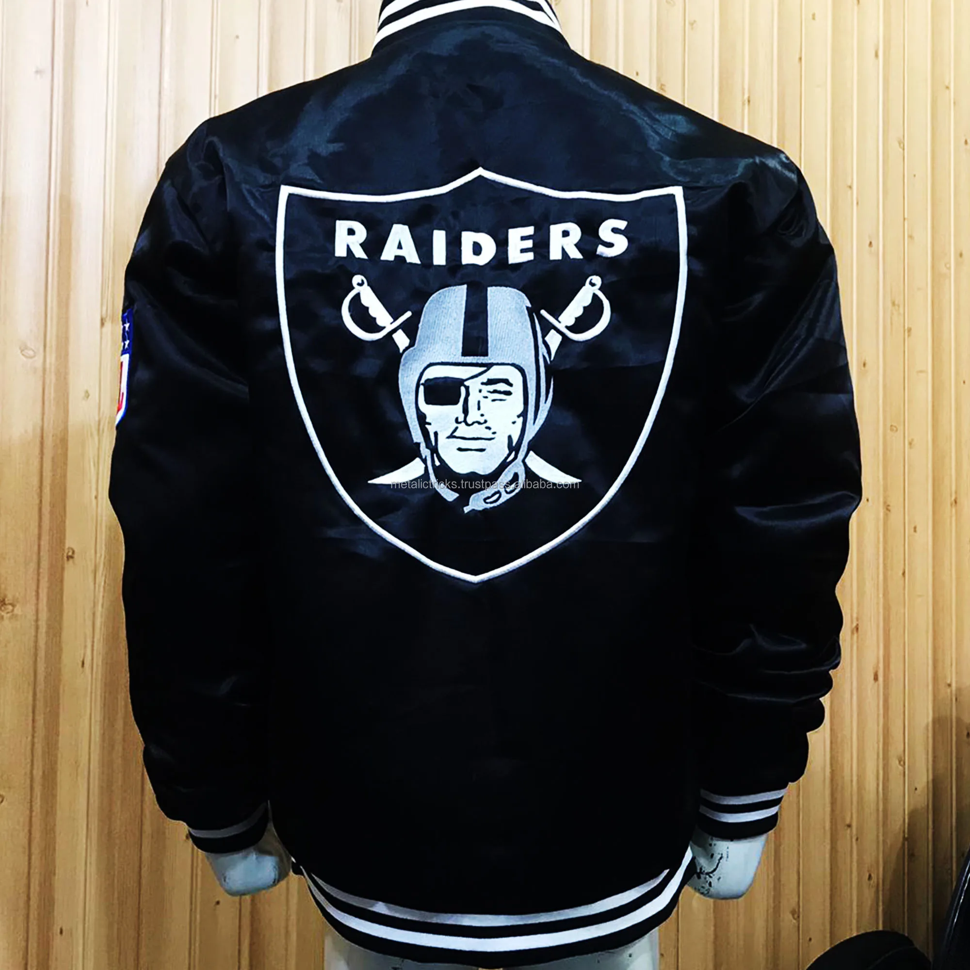 Customized Design Team Name & Number Starter jacket / bomber Batch Embroidered Satin Jackets baseball