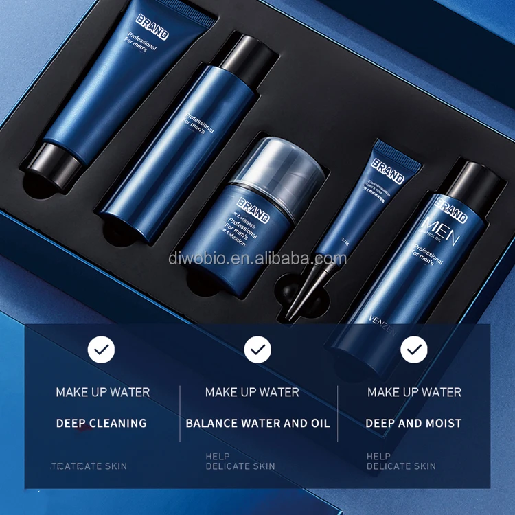 For Men Private Label Cosmetic Moisturizing Face Products Organic Skin Care Set