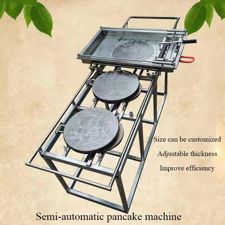 Stainless Steel Fluffy Pancakes Machine School Use Maker Pancake Gas Baking Equipment Pancake Machine