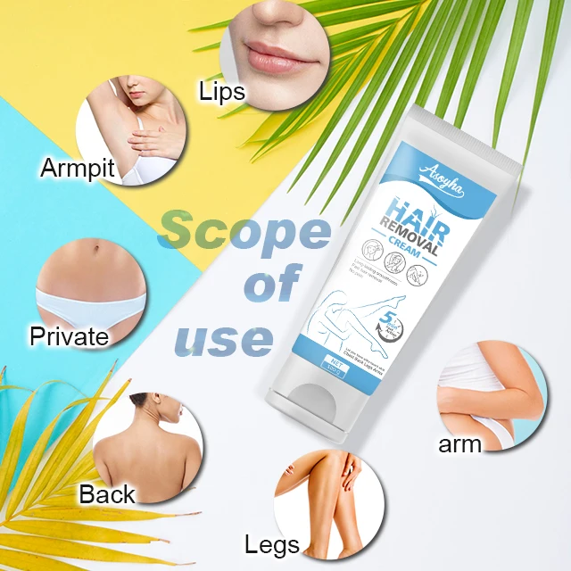 High Quality Oem Professional Body Hair Removal Lotions Painless Armpit Hands Legs Hair Removal Cream For Men Women