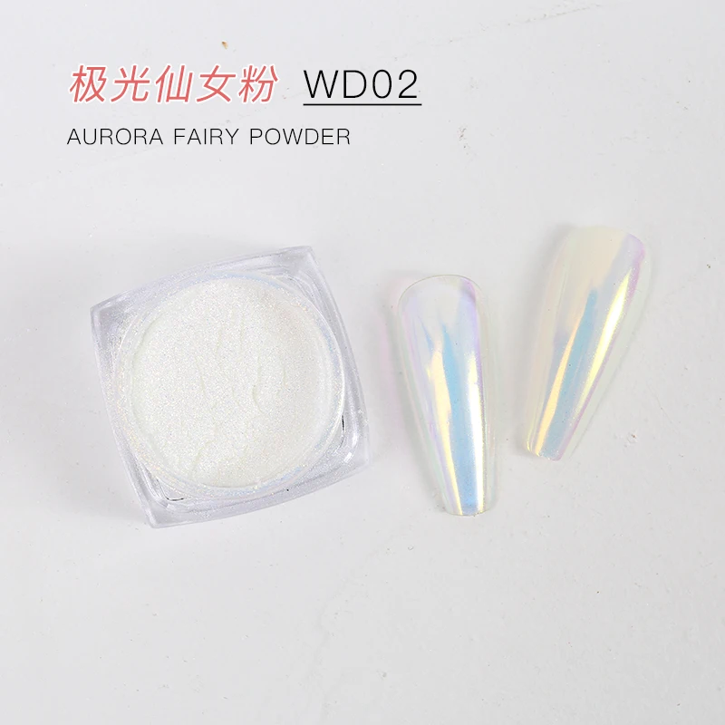 Color Changing Powder Chameleon Magic Mirror Effect Aurora Pigment Nail