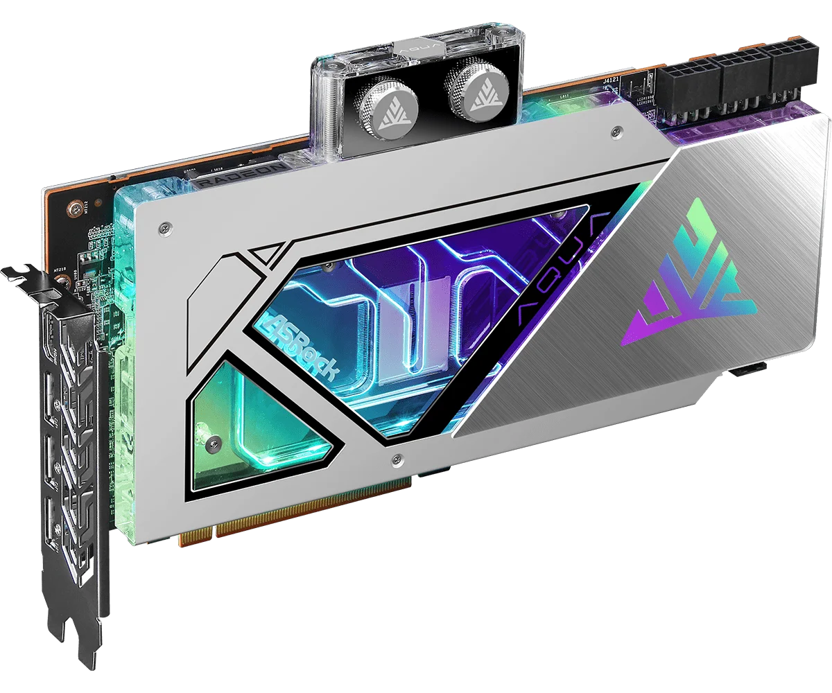 Игровая видеокарта ASROCK RX 7900 XTX AQUA 24 ГБ OC GPU rx 7900xtx