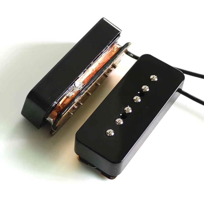 Donlis Mixed Alnico and Ceramic Magnet Staked P90 Guitar Pickup High Output Double Coils for DIY Custom Electric Guitars