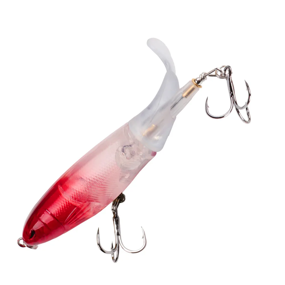 Fishing Lure Whopper Popper Swimbait 10cm 13g Topwater Artificial Bait Rotating Tail Fishing Tackle Hooks Simulation