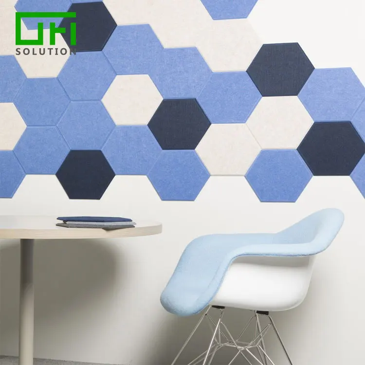 Eco-Friendly Acoustic Absorb Material PET Felt Polyester Fiber Acoustic Soundproofing Studio Acoustic Panels
