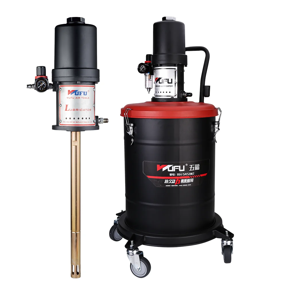 RH5451-W2B professional 40:1 high pressure air grease gun pump lubricator