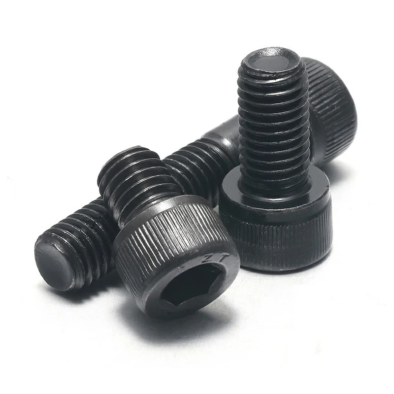 M5*6/8/10/12/14 black oxide hex head socket cap bolt black 12.9 Grade Bolts