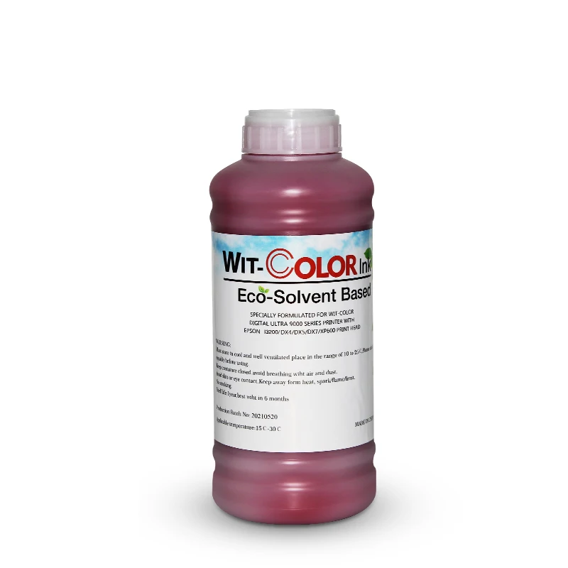 Good Quality 1000ml Eco Solvent Ink For Dx5 Dx7 Xp600 Tx800 I3200 Printhead Eco Solvent Ink
