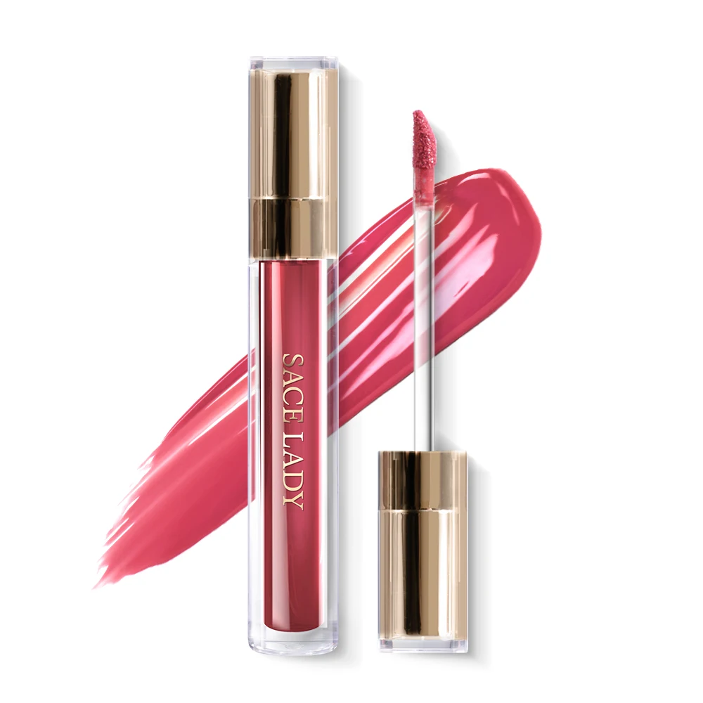 Custom Moisturizing lip care plumping non sticky vitamin E extra lip glaze gloss liquid lipstick private label wholesale