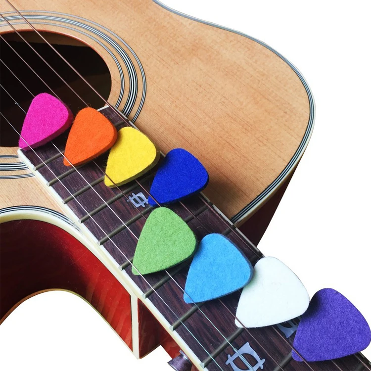 10 шт. фетровые гитарные медиаторы для акустической классической гитары укулеле и бас с легким удержанием треугольный вырез в форме сердца