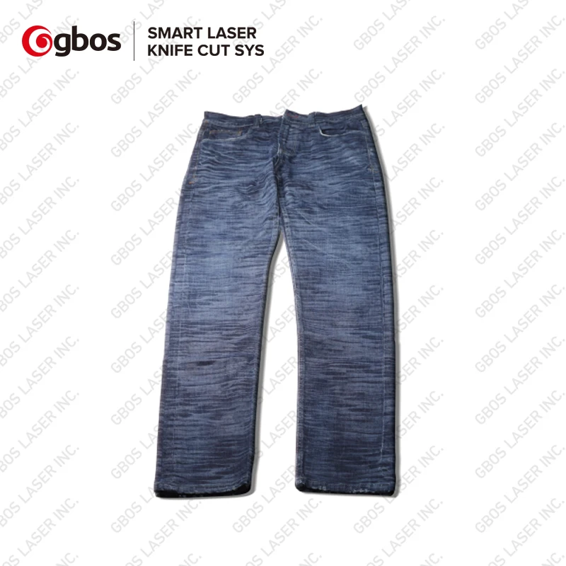 GBOS High Speed Laser Marking Cutting Punching Engraving Machine Apply to Denim Washing and Design Any Patterns