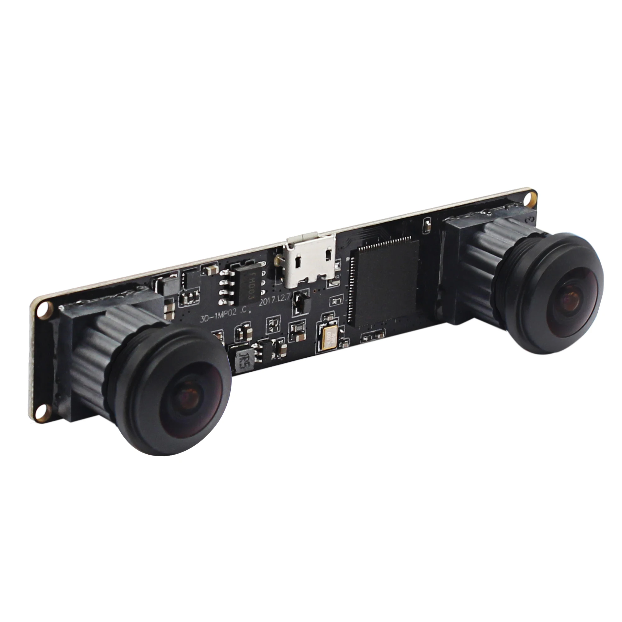 Fisheye Synchronization USB Webcam Module MJPEG 60fps 2560X960 Dual lens CMOS OV9750 3D VR Stereo Camera