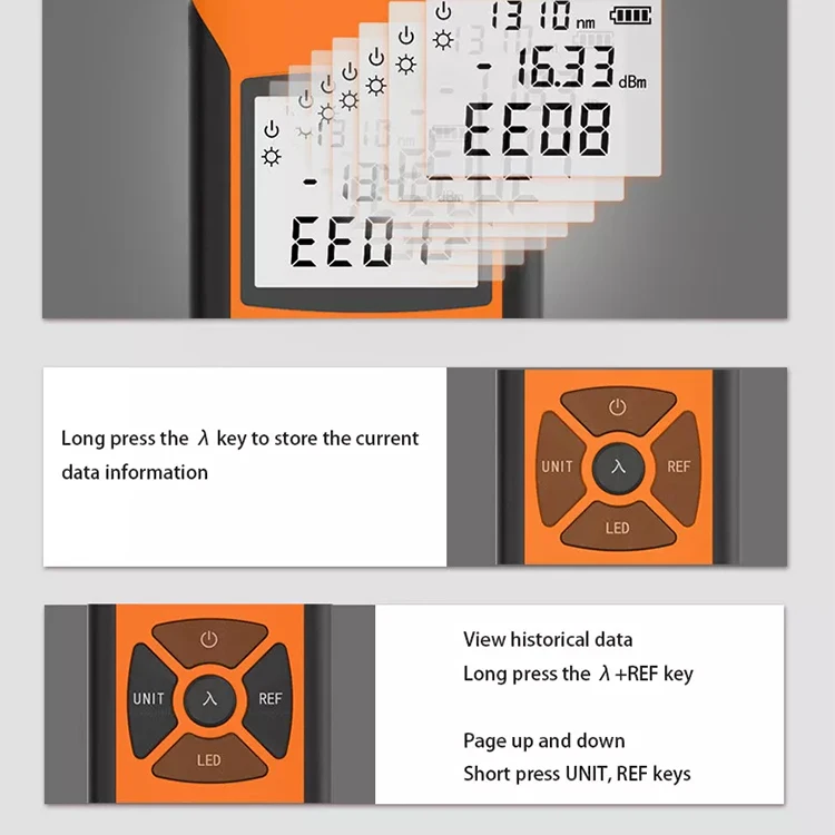 High Precision Optical Fiber Optical Power Meter Detector Mini Red Light All-in-one Fiber Optic Light Collector Red Light Pen
