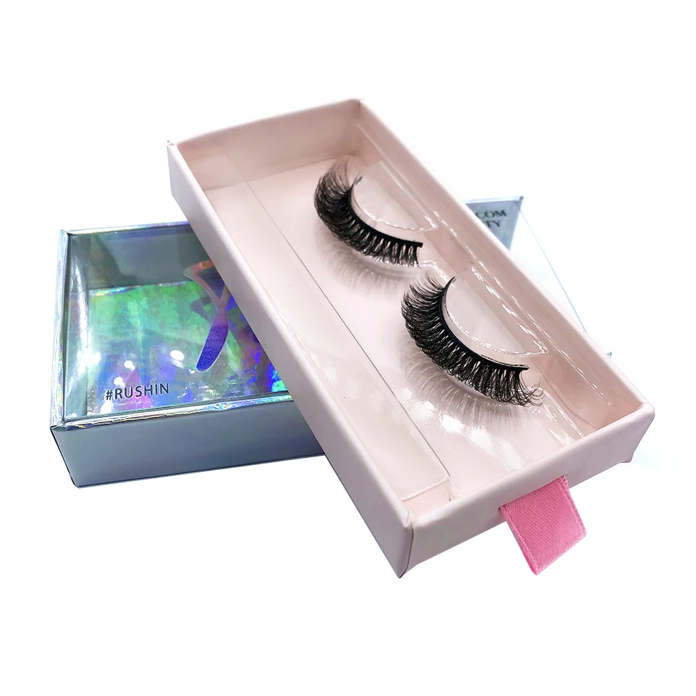 Private Label Lashes case Cardboard Magnetic Pink Paper Lash Boxes Custom Empty False Eyelash Boxes Packaging with Logo