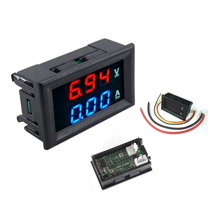 0-100V 1A 10A 50A 100A LED dual display digital current voltage meter DSN-VC288