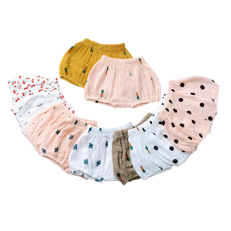 
High Quality Summer Infant Baby Shorts Colorful Printed Shorts Soft Newborn Baby Shorts 