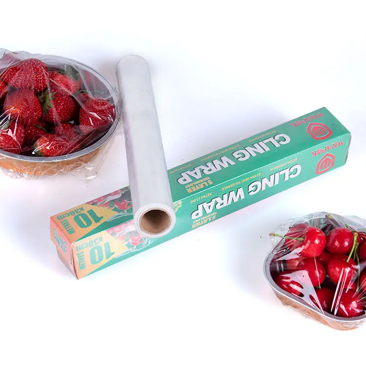 Food Packaging Film For Keeping Fresh Food Wrap Film Transparent Jumbo Roll Pvc Cling Film
