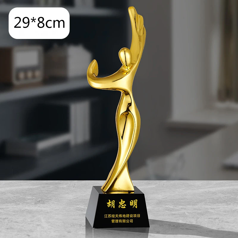 Trophy Cup Metal Brass Trophies Medals Custom Gold Foil Resin Gold Plastic Trophy Cup Award Products Manufactures