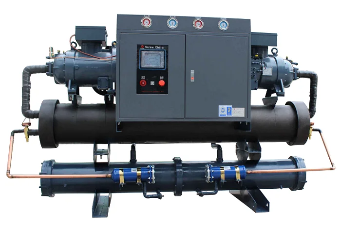  Винтовой двойной компрессорный охладитель с водяным охлаждением оптовая продажа завода высокое качество.