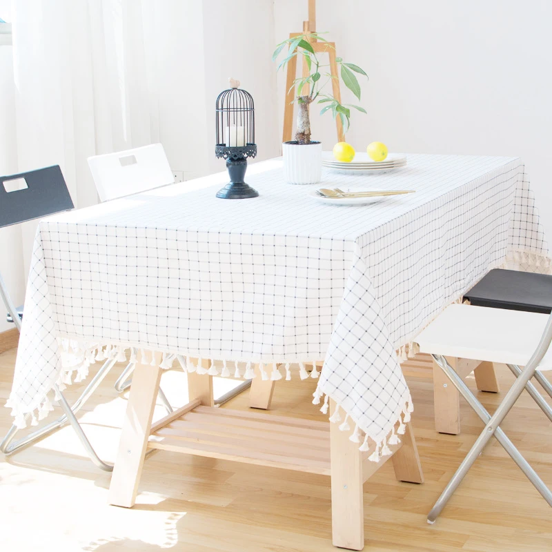 Hot sale  tartan design check pattern table cloth cover for home decoration
