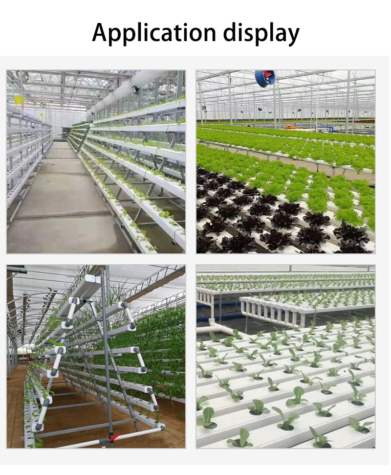 A70 Customized Agricultural Greenhouses System PVC Tube Hydroponics Channel Pipe Soilless Cultivation NFT Hydroponic Tube Pipe